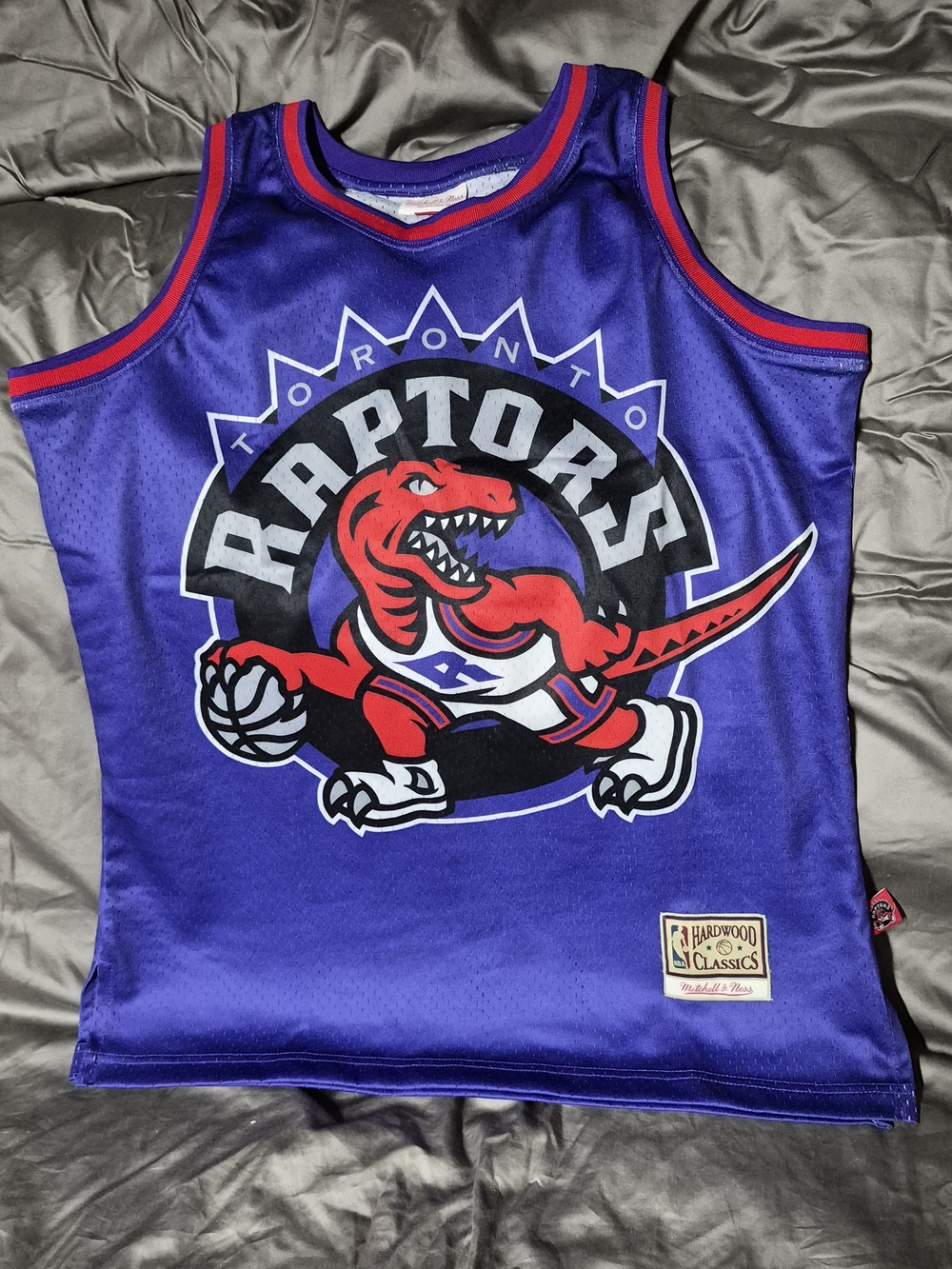 Mitchell & Ness Purple and Red Toronto Raptors Kids Jersey
